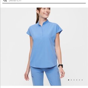 FIGS Rafaela ceil blue scrub top. XS